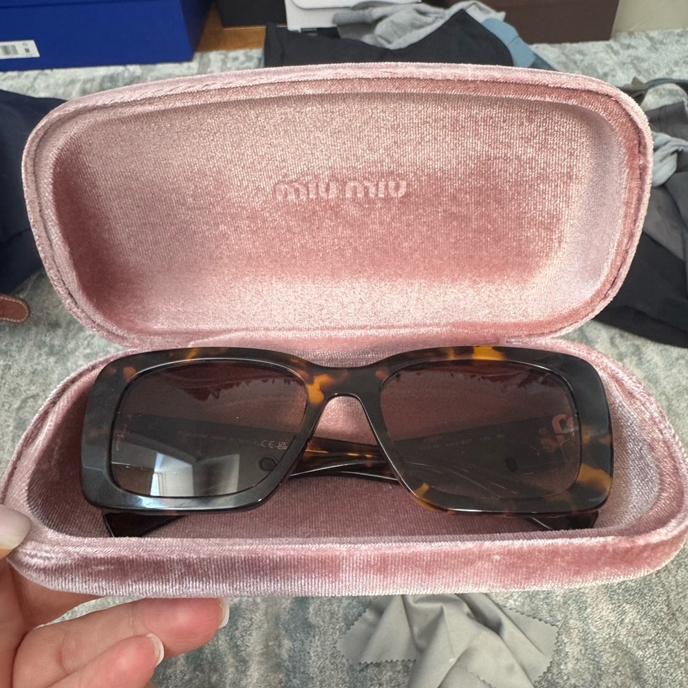 Miu Miu Brown Tortoise Sunglasses